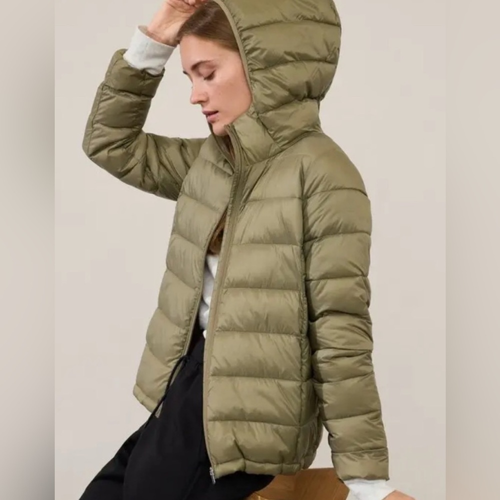 NWT Athleta 3X Aire Puffer Jacket Olive 🫒 Branch